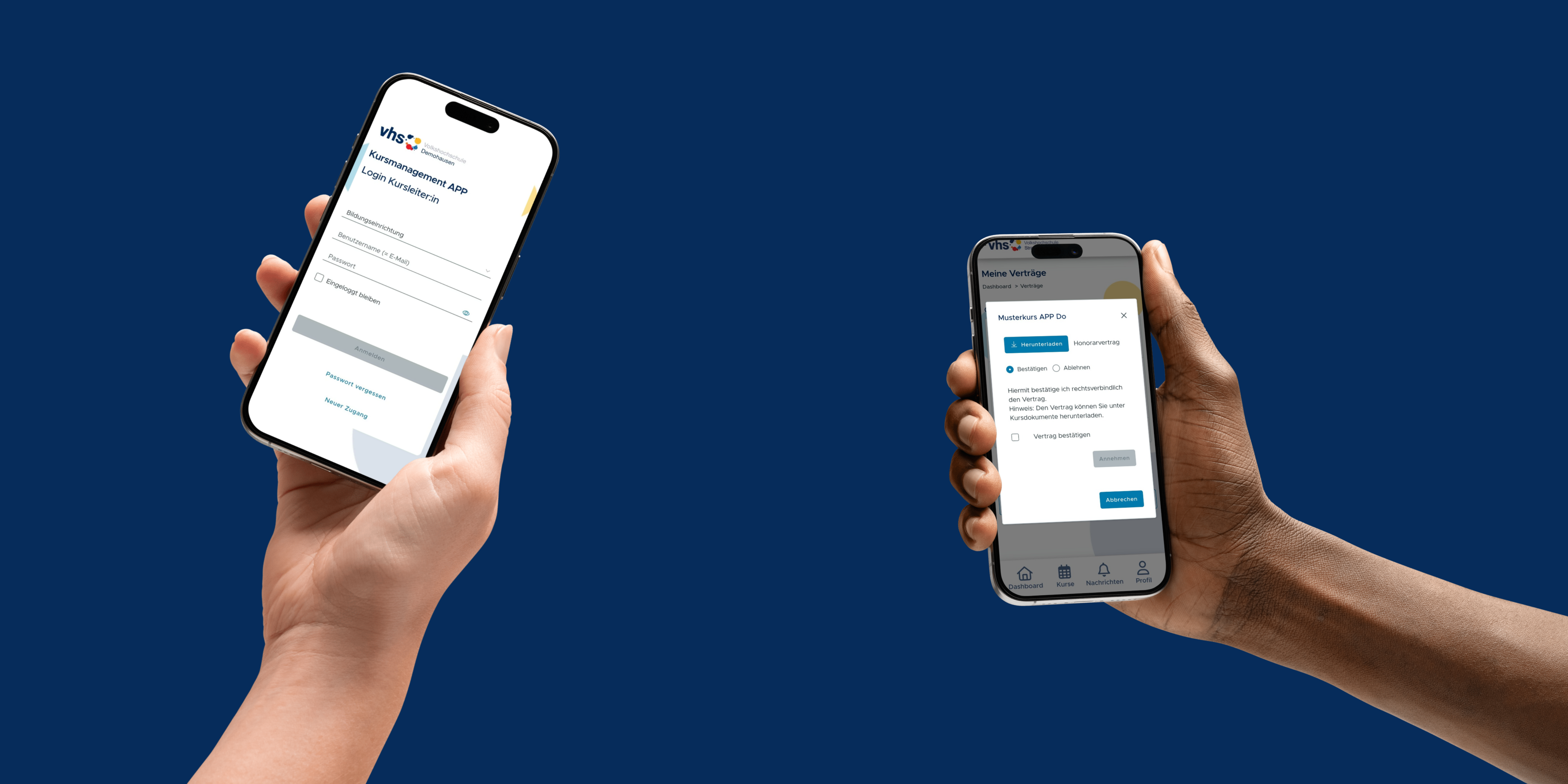 Kursmanagement-App für VHS, Volkshochschulen Bayern